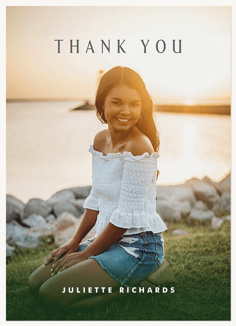 Timeless Type Thank You Cards 