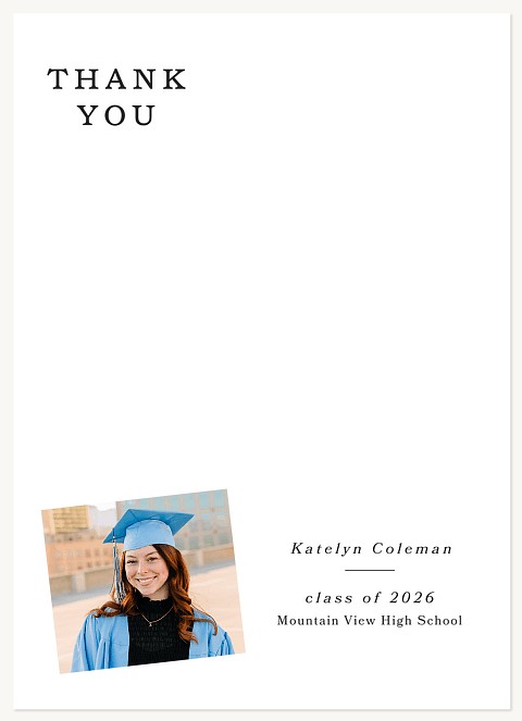 Simple Snapshot Thank You Cards 