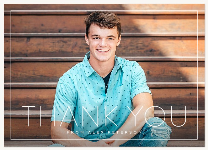 Sans-Serif Thank You Cards 