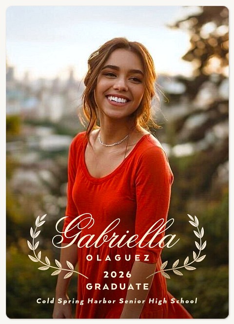 Gleaming Laurel Graduation Cards