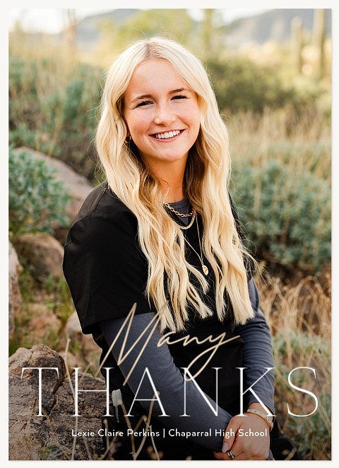 Classy Type Thank You Cards 