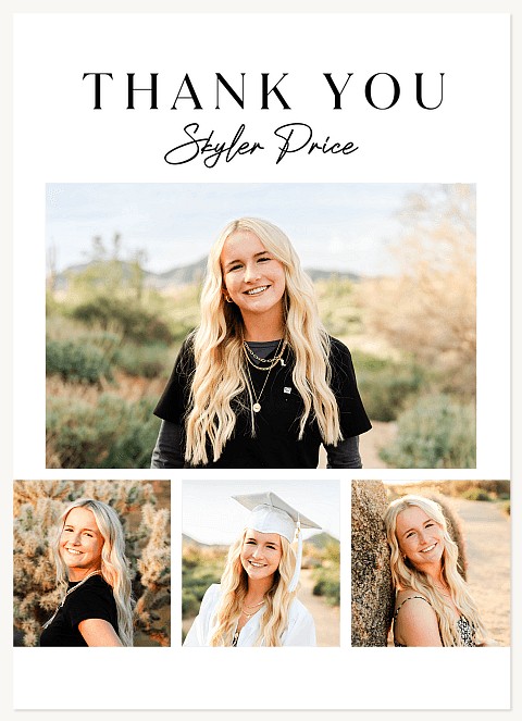 Collage Reel Thank You Cards 