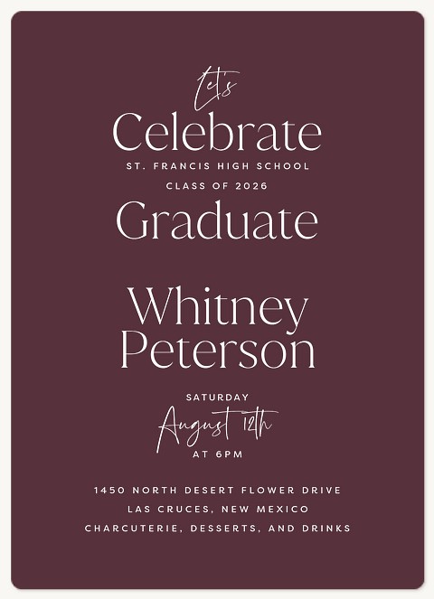 Simple Stack Graduation Cards