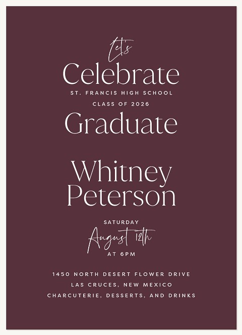 Simple Stack Graduation Cards