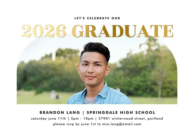 Minimalist Archway Graduation Cards