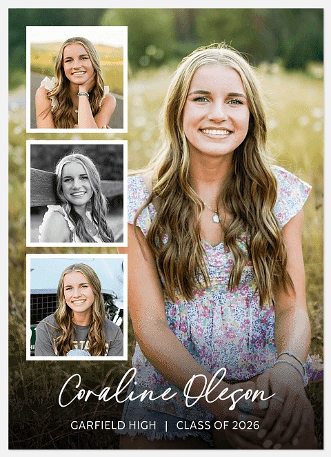 Side Trio Graduation Cards