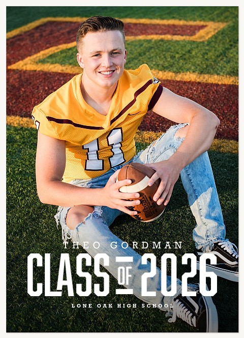 Bold & Sporty Graduation Cards
