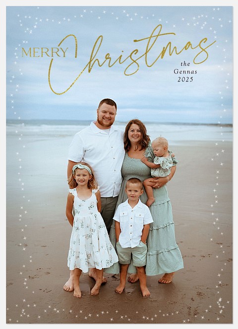 Airy Overlay Holiday Photo Cards