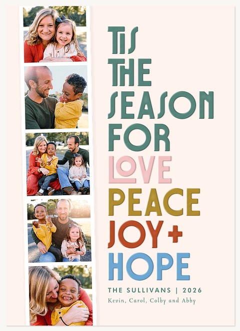 Bold Season Personalized Holiday Cards