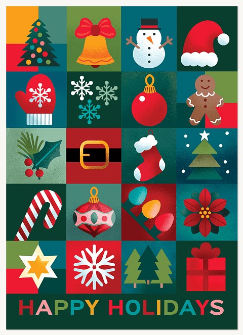Holiday Icons Business Holiday Cards