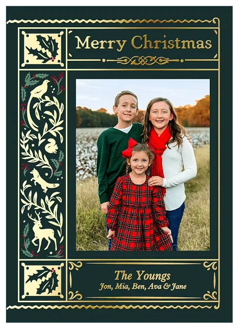 Festive Storybook Personalized Holiday Cards