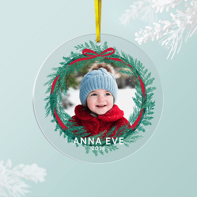 Enchanted Greenery Personalized Ornaments