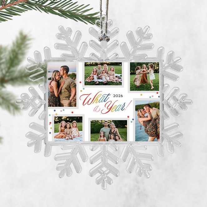 Happy Script Personalized Ornaments