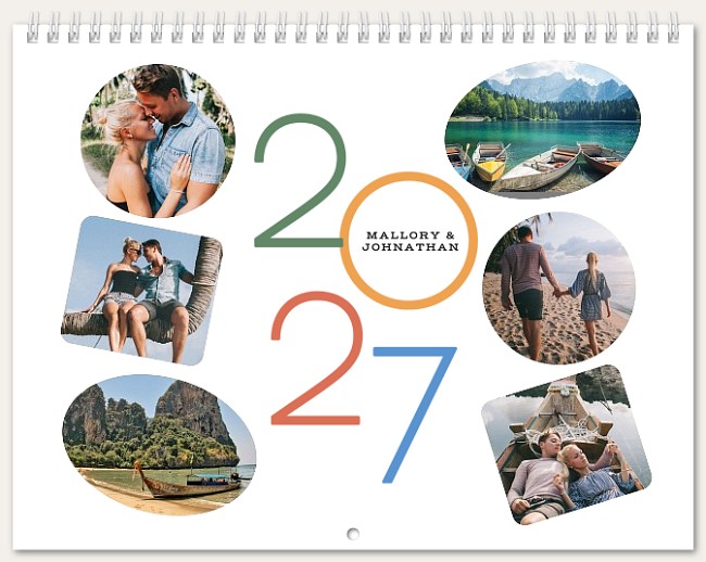 Linear Year Calendar Personalized Photo Calendars