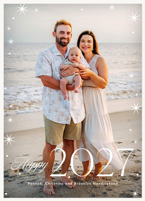 Starburst Frame Personalized Holiday Cards
