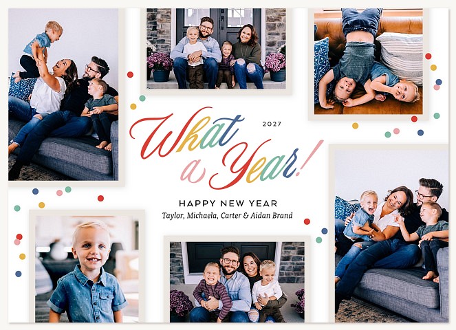 Happy Year! Personalized Holiday Cards