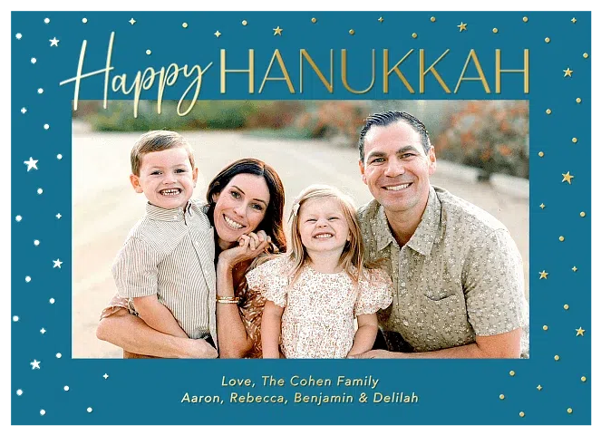 Starry Night Hanukkah Cards