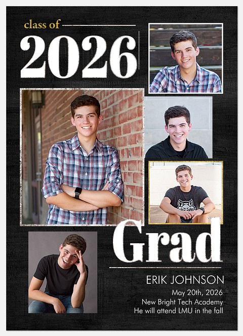 Mod Collage Graduation Cards