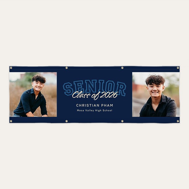 Varsity Script Graduation Banner Custom Banners
