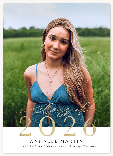 Elegant Overlap Graduation Cards