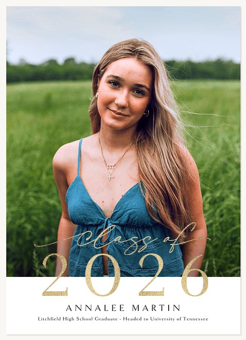 Elegant Overlap Graduation Cards