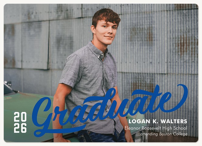 Varsity Overlay Graduation Cards