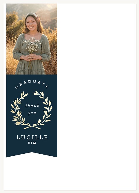 Laurel Banner Thank You Cards 