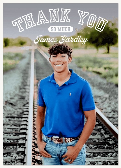 Varsity Archway Thank You Cards 