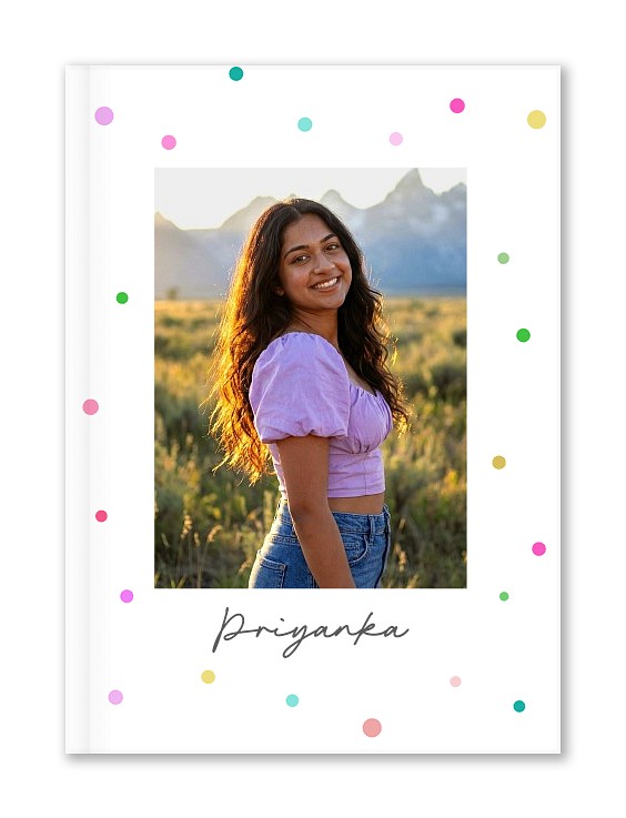 Colorful Confetti Custom Hardcover Journals