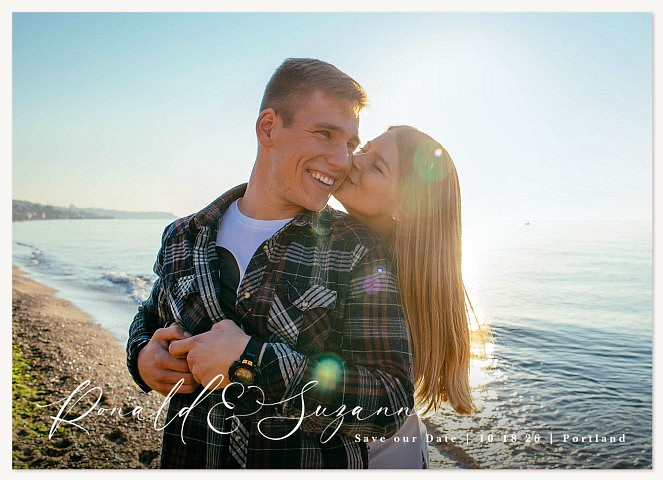 Side by Side Save the Date Cards