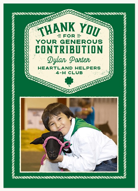 Ranch Rope Thank You Cards 