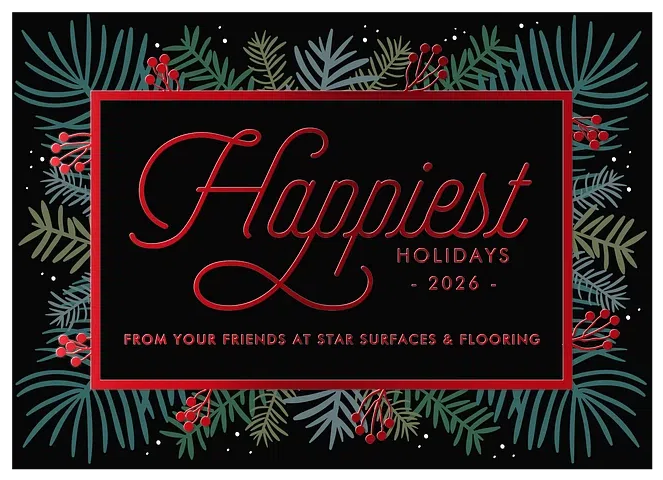 Evergreen Border Business Holiday Cards