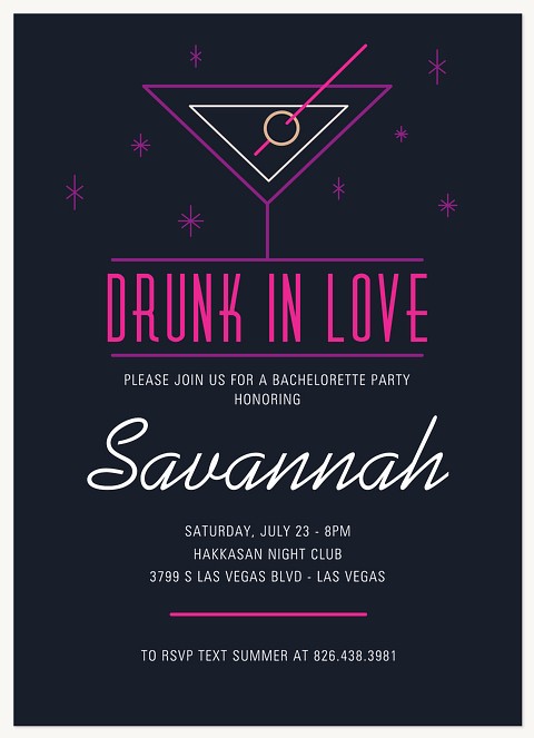 Martini Invitations