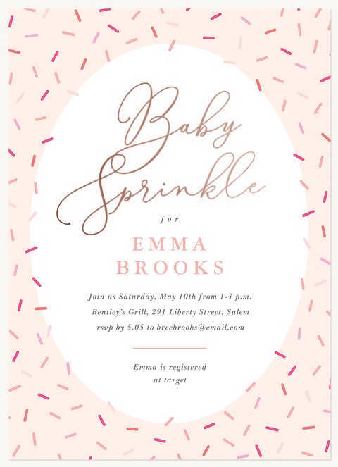 Pastel Sprinkle Baby Shower Invites
