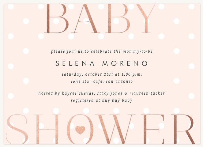 Sweet Spot Baby Shower Invites