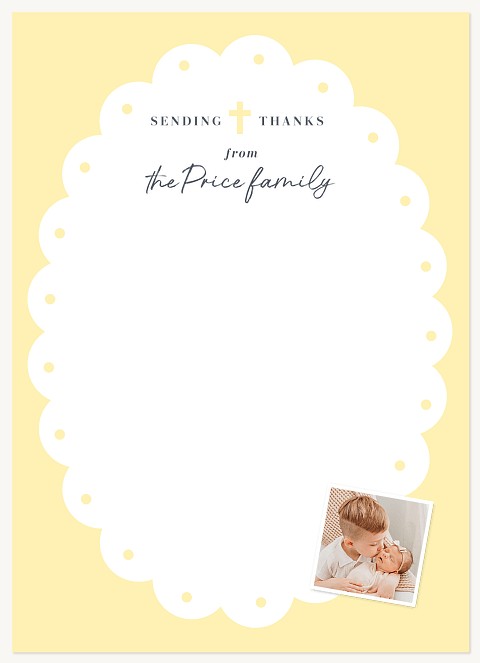 Simple Doily Thank You Cards 