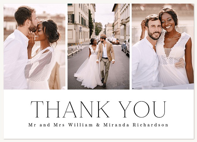 Minimal Elegance Thank You Cards 