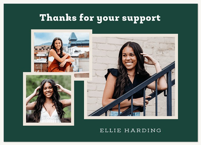 Bold Support Thank You Cards 