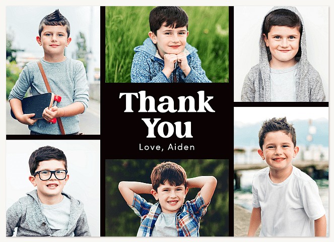 Big Bold Thanks Thank You Cards 