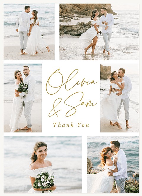 Photo Script Thank You Cards 