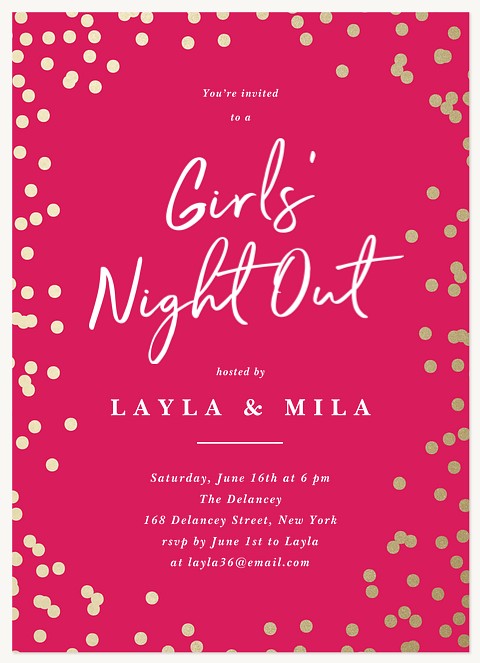 Sparkling Sangria Party Invitations