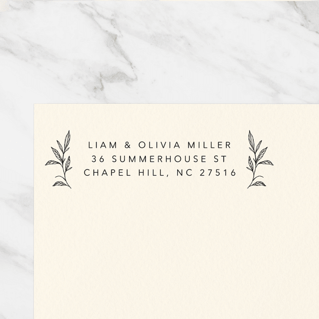 Flora Frame | Custom Rubber Stamps