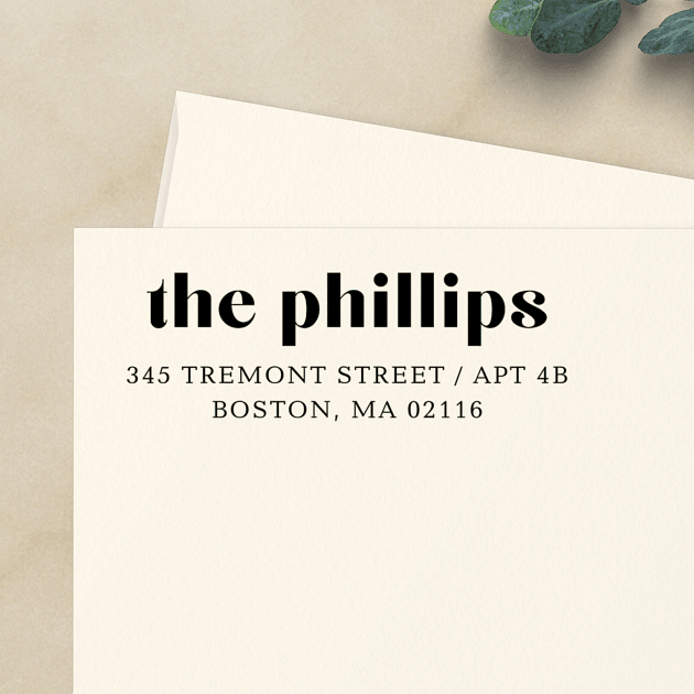 Modern Bold | Custom Rubber Stamps