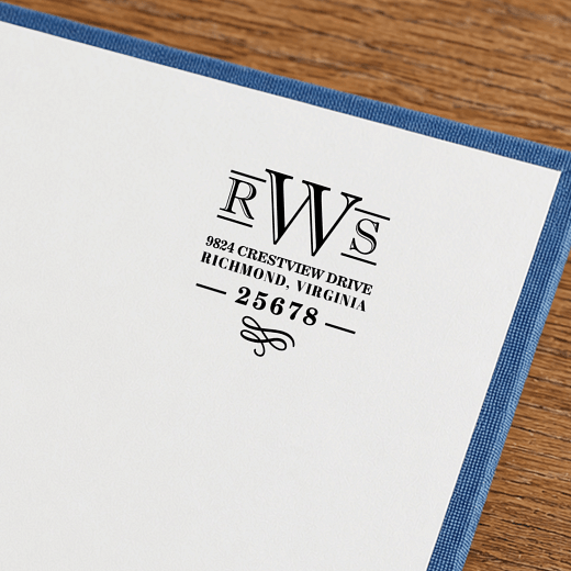 Elegant Stack | Custom Rubber Stamps