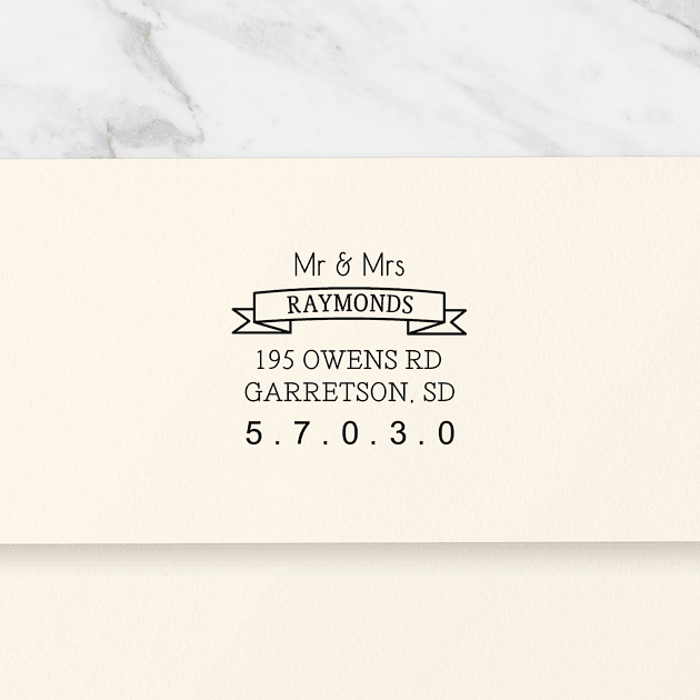 Ribbon Banner | Custom Rubber Stamps