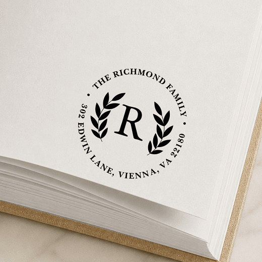 Classic Laurels | Custom Rubber Stamps