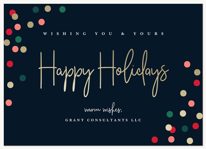 Festive Lights Business Holiday Cards