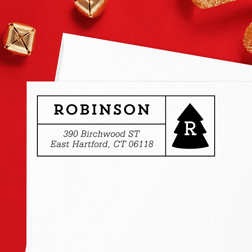 Evergreen Monogram | Custom Rubber Stamps