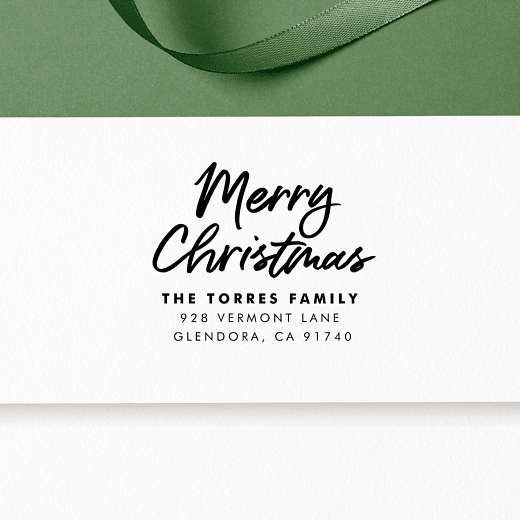 Merry Script | Custom Rubber Stamps