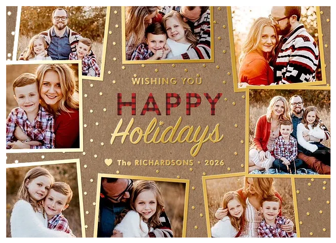 Merry Snapshots Photo Holiday Cards